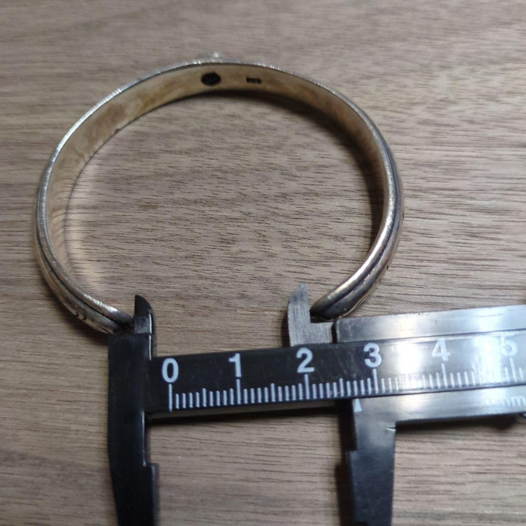 シルバー925 アラベスクデザイン シルバーバングル