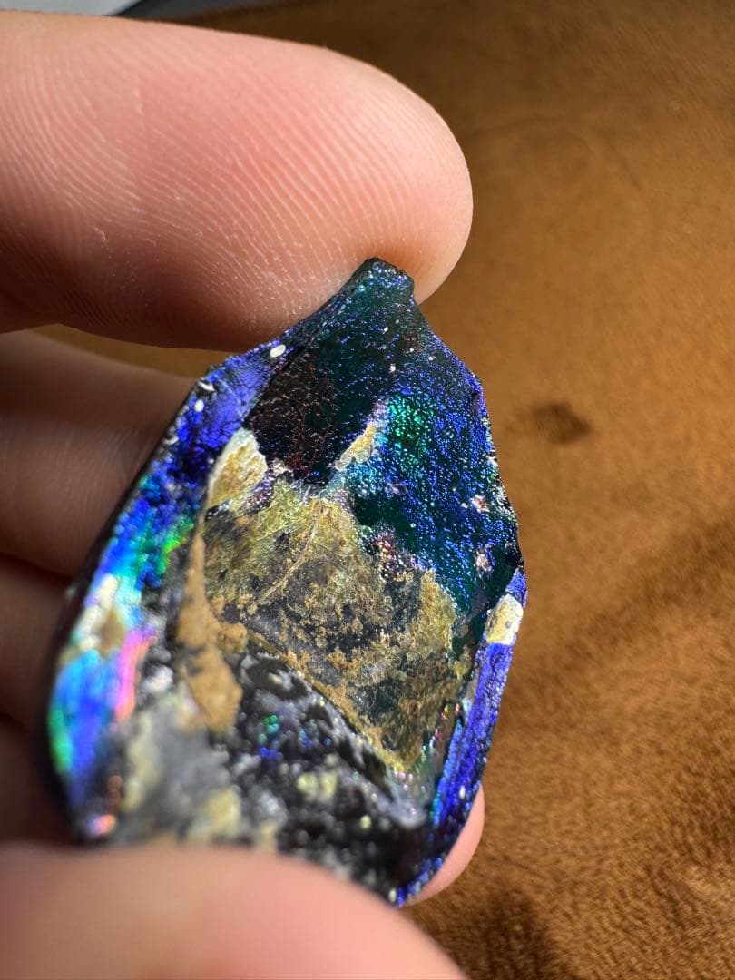 ✴︎極彩色銀化✴︎ローマングラス ボトル 破片 ローマ帝国 約1500年前