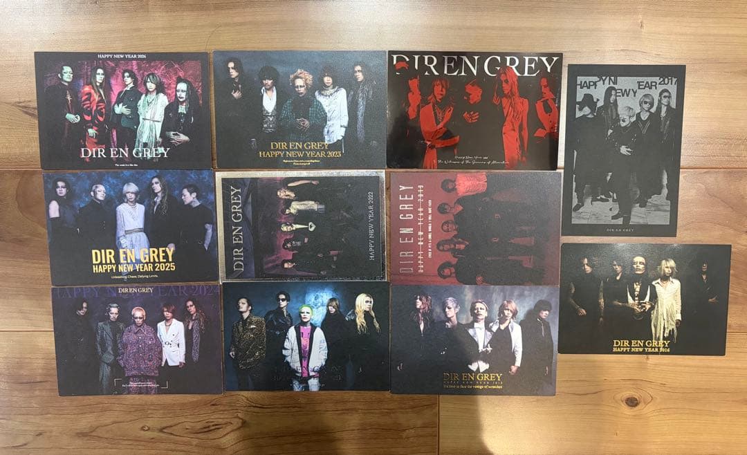 DIR EN GREY 2026〜2016 年賀状11枚