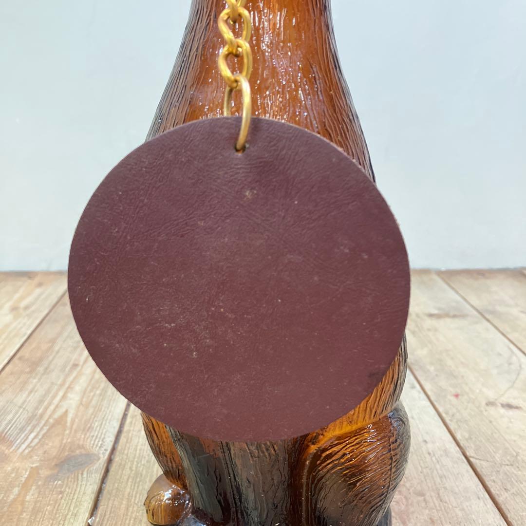 D-4 ② ヴィンテージ ダックスフント ダキャンタ デカンタ アンバーガラス