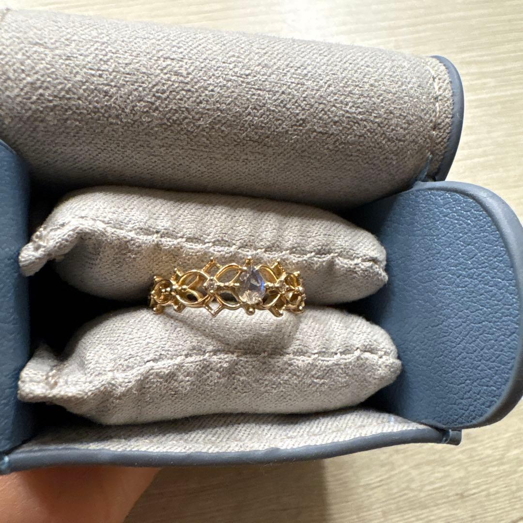 NOJESS K10ラブラドライトリング　10号程度