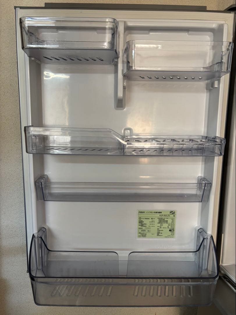 ⭐︎AQUA ノンフロン冷凍冷蔵庫 AQR-36JL(S) 355L