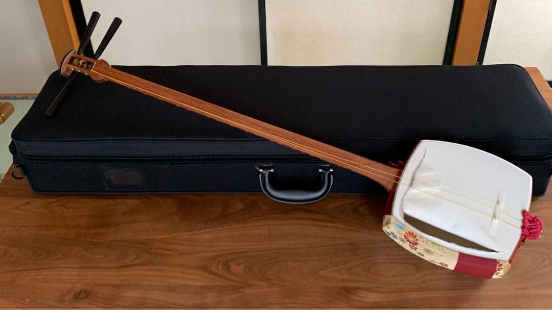 新品　（特上）長唄本格派花林三味線　セット