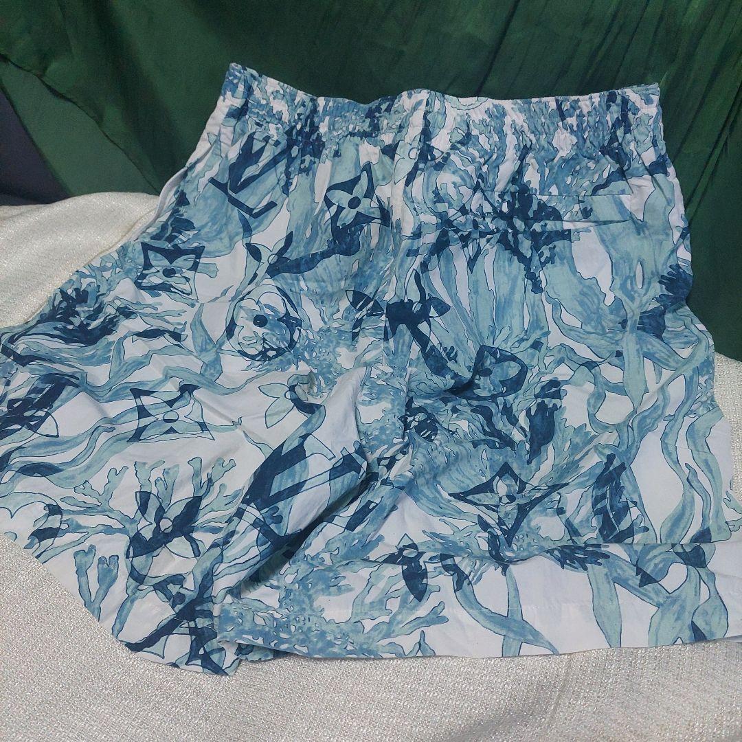 Louis Vuittonプリンテッドナイロンスイムショーツ/サイズ:M/美品