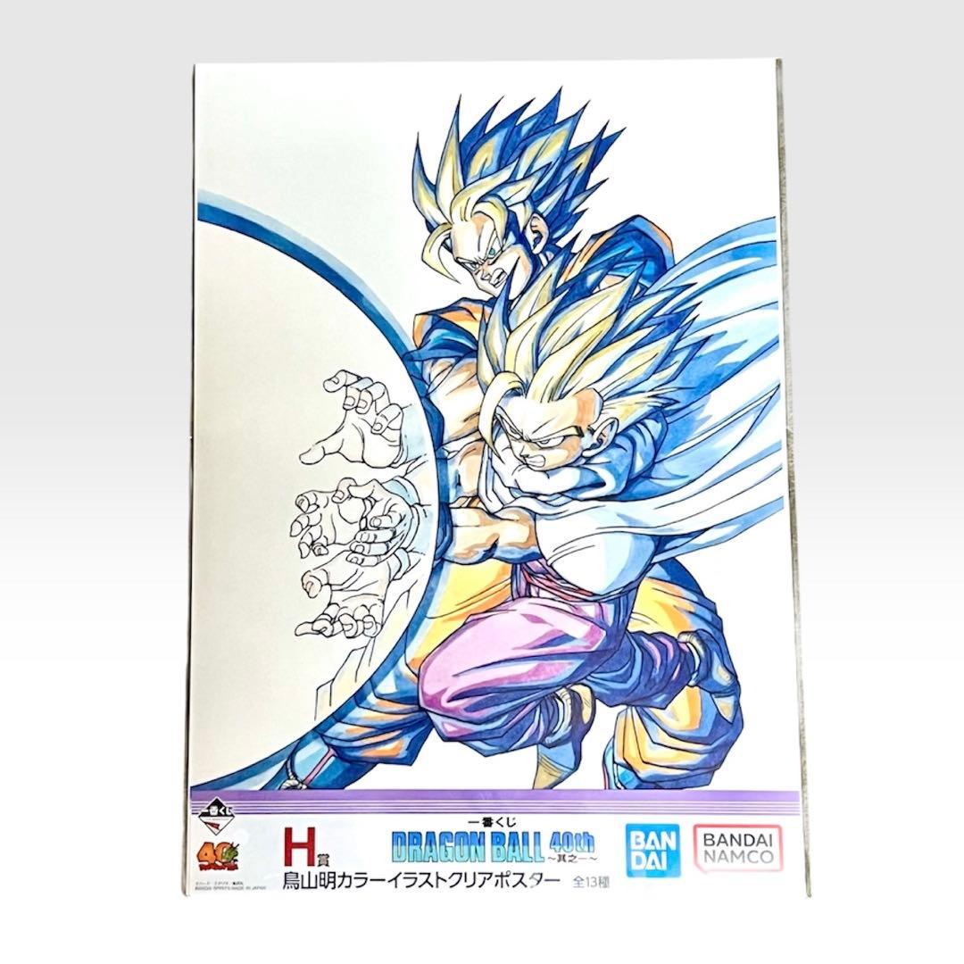 【11種】一番くじ ドラゴンボール 40周年 H賞 クリアポスター親子かめはめ波