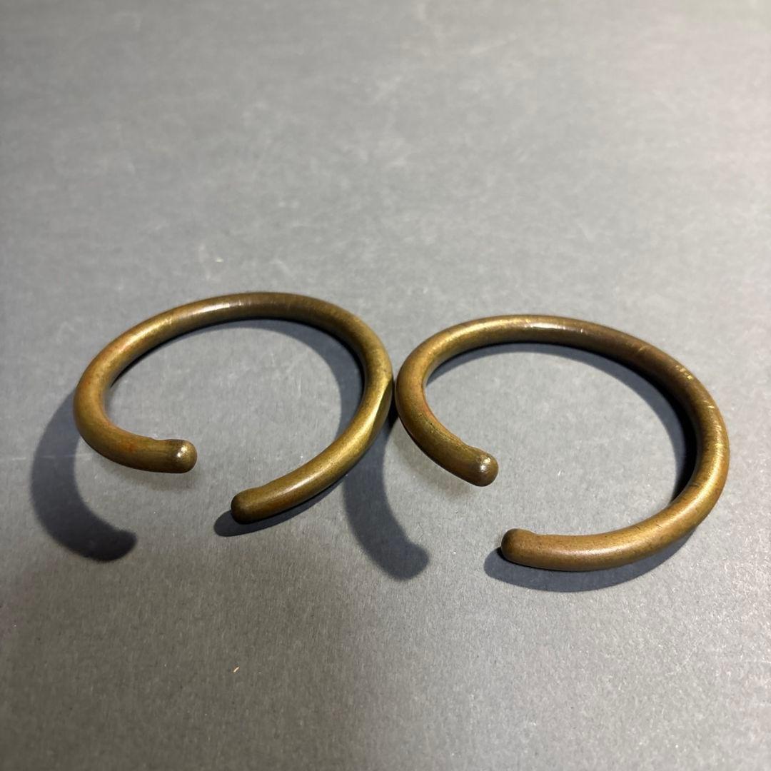 中川浄益　真鍮　釜鐶　共箱