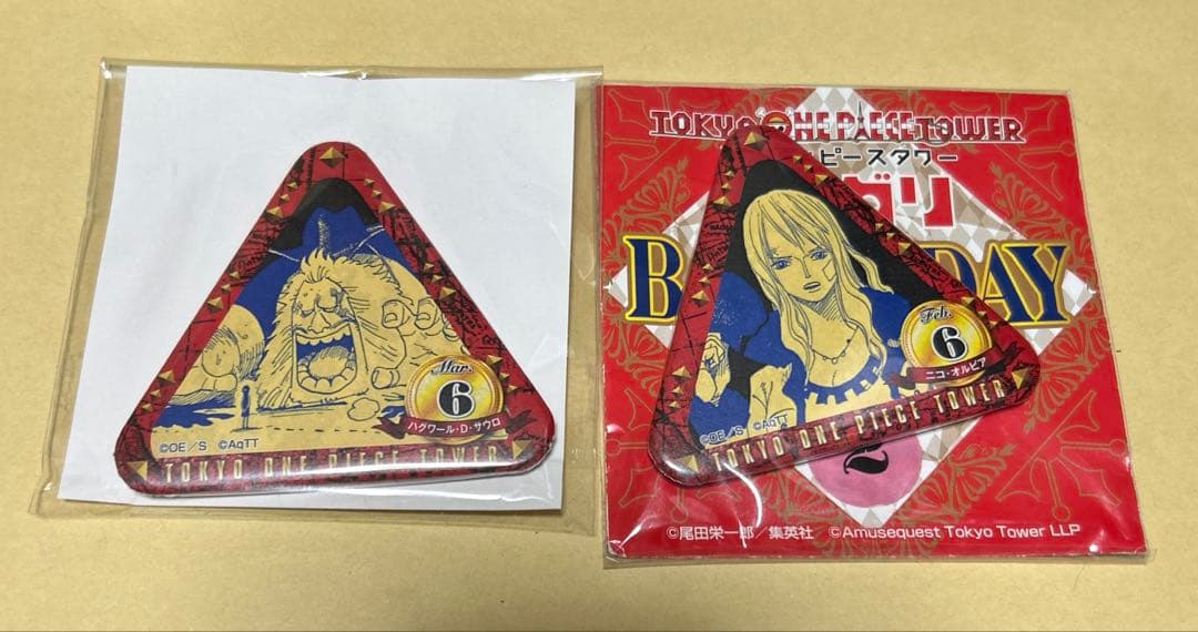 ONE PIECE 東京ワンピースタワー限定　トンガリ缶バッジ　オルビア　サウロ