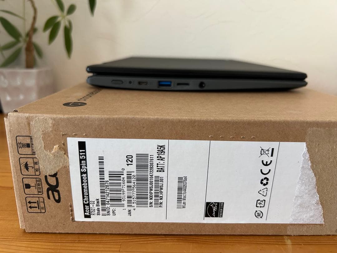 Acer Chromebook spin511 R752T-G2本体 ブラック