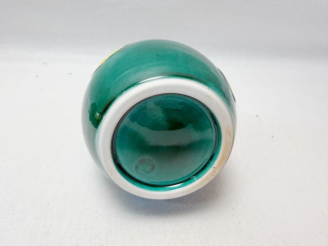 ほぼ未使用 茶道具 平安 祥堂造 青交趾渦文 台子 皆具 淡々斉好写 陶印 共箱