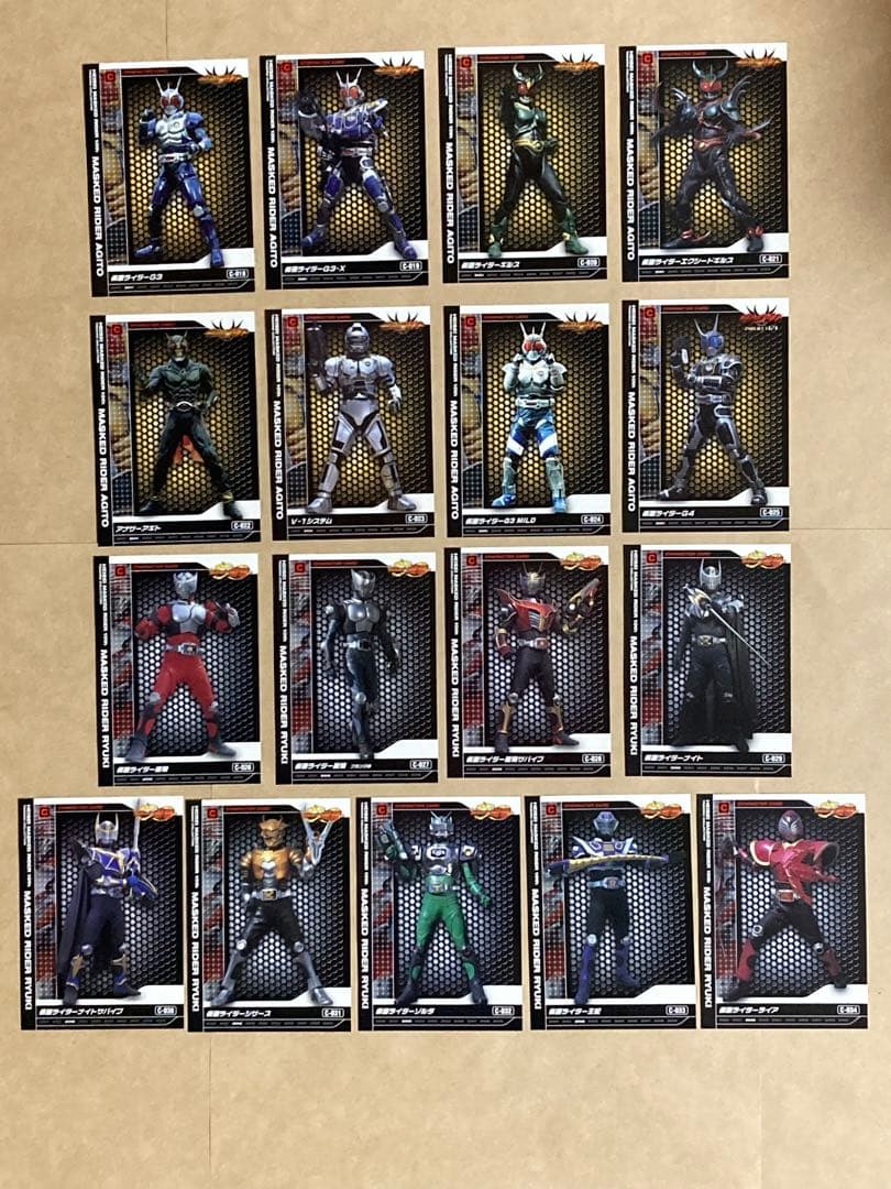 平成仮面ライダー10thトレカ　キャラクターカード　全147種コンプ