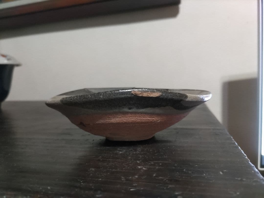 古唐津　皮鯨　向付　呼継２片