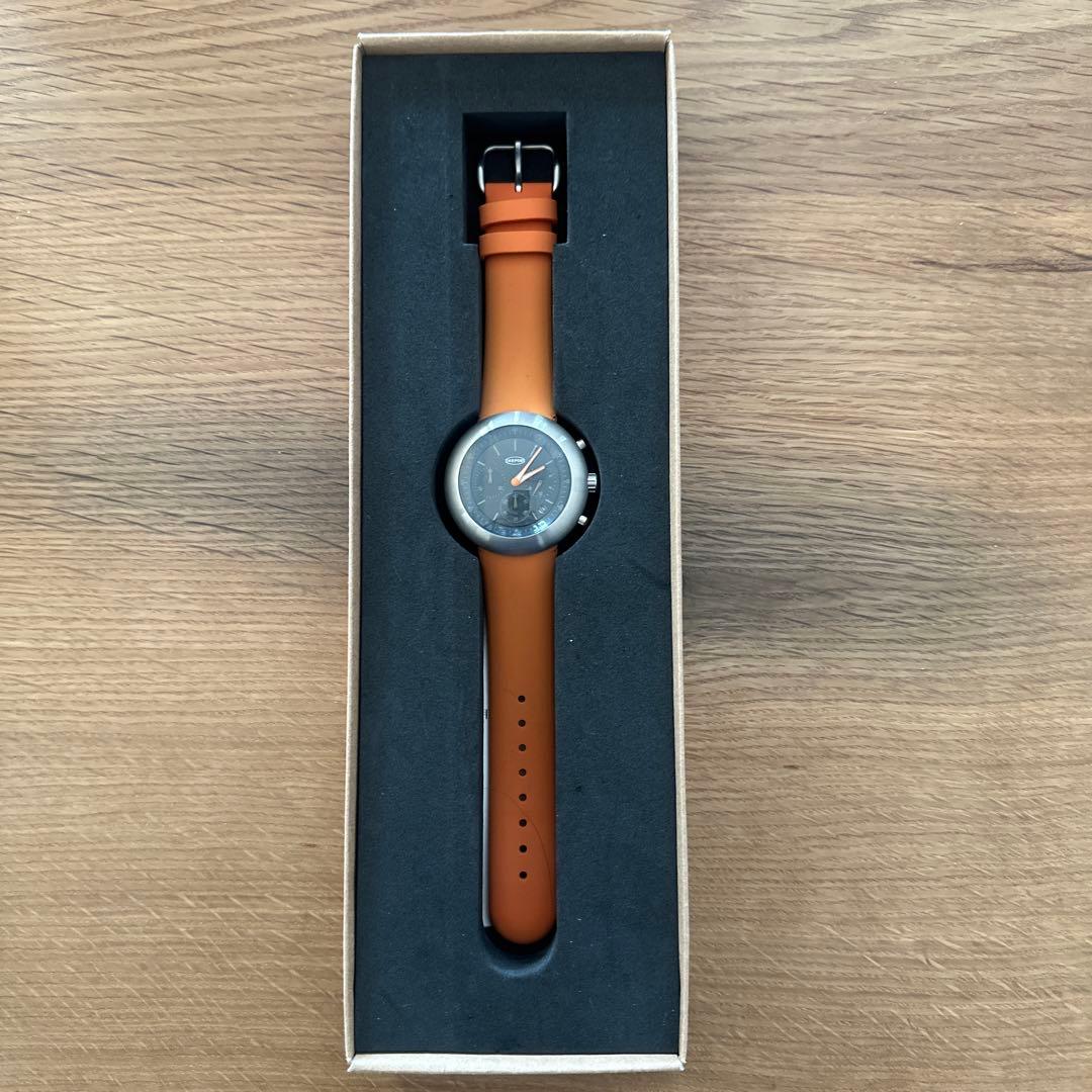 IKEPOD クロノグラフ 時計 オレンジ