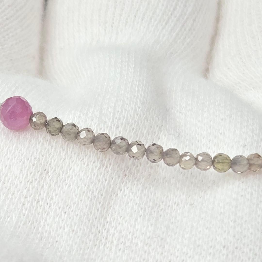 【超希少石/最強品質】カラーチェンジガーネット＊約2mm＊　天然石ブレスレット