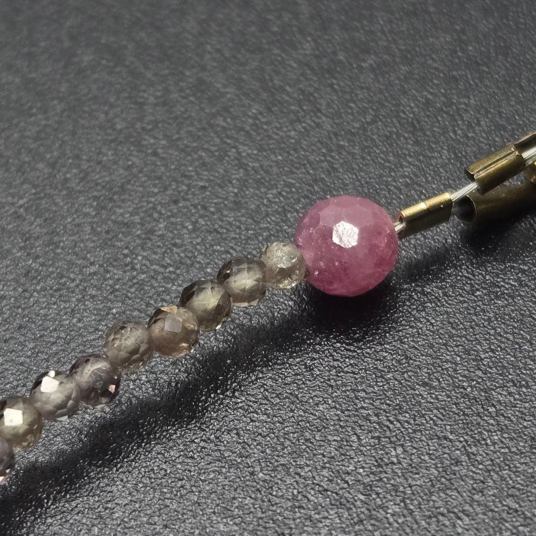 【超希少石/最強品質】カラーチェンジガーネット＊約2mm＊　天然石ブレスレット