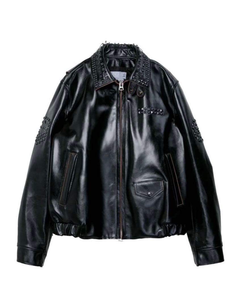 サイズ　2 Sacai Studded Leather Jacket
