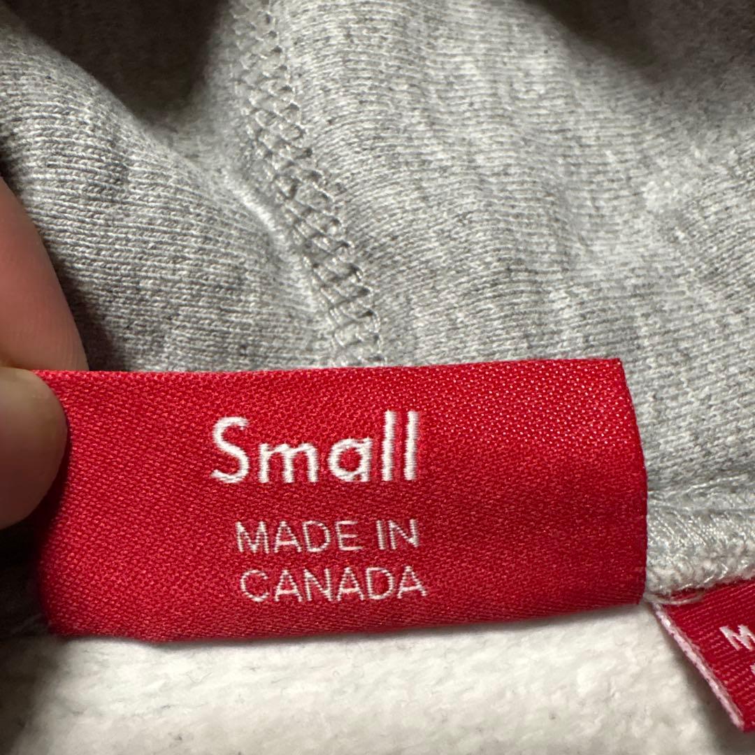 Supreme グレー フーディー パーカー クローム