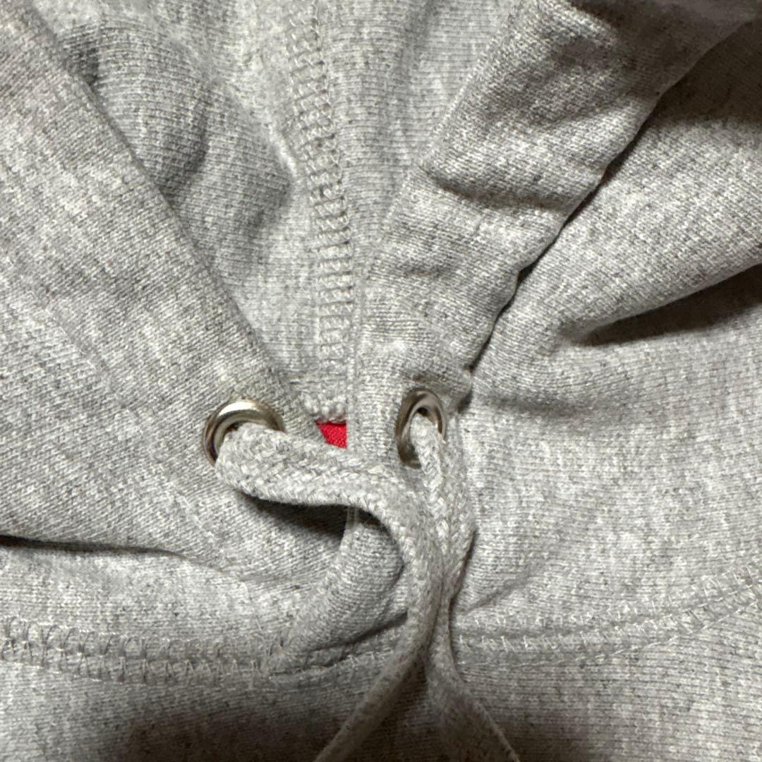 Supreme グレー フーディー パーカー クローム