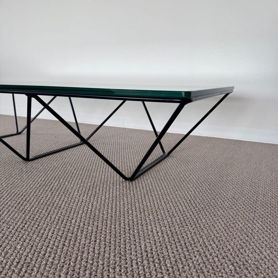 B&B Italia 1980'sヴィンテージ ALANDA ガラステーブル