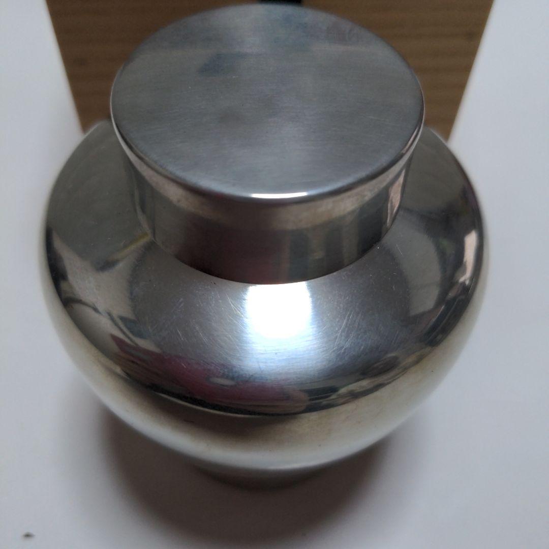 茶壺　錫　茶器　茶道具　共箱　五世蔵六