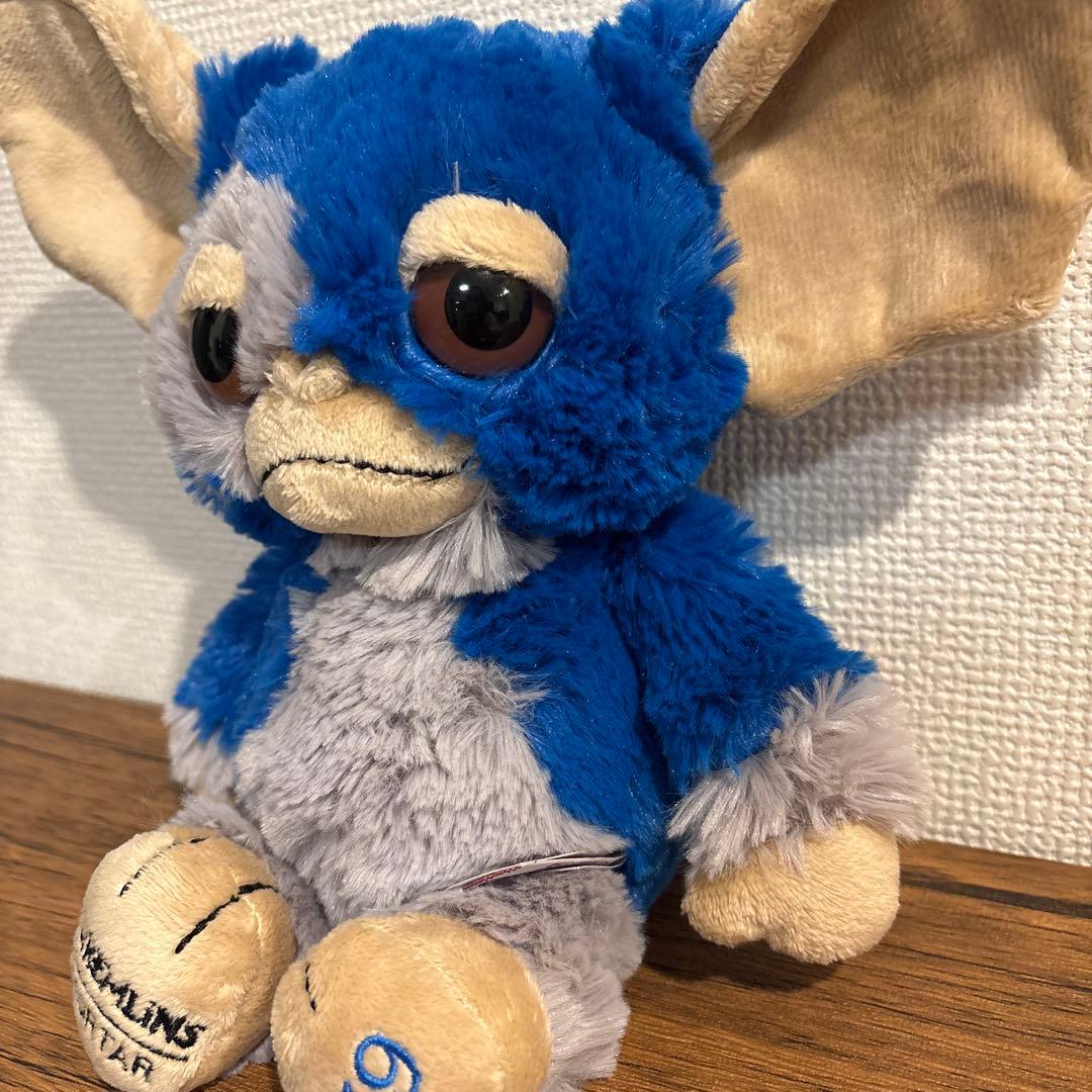 モータル グレムリン ギズモ ぬいぐるみ ブルー グレー シリアルナンバー入り