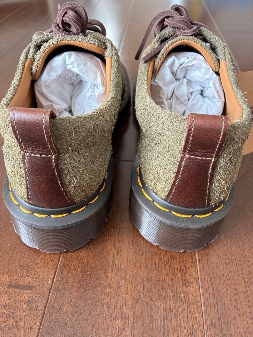 靴 Dr.Martens Lowell \"Olive/Dark Brown\"