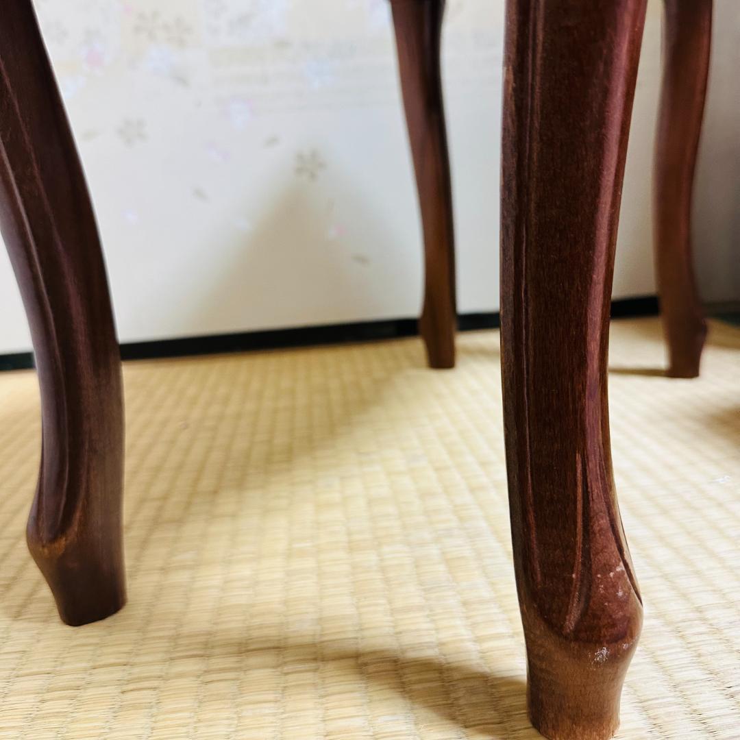 美品✨ イタリア アンティーク スツール オットマン 猫脚 クラシカル