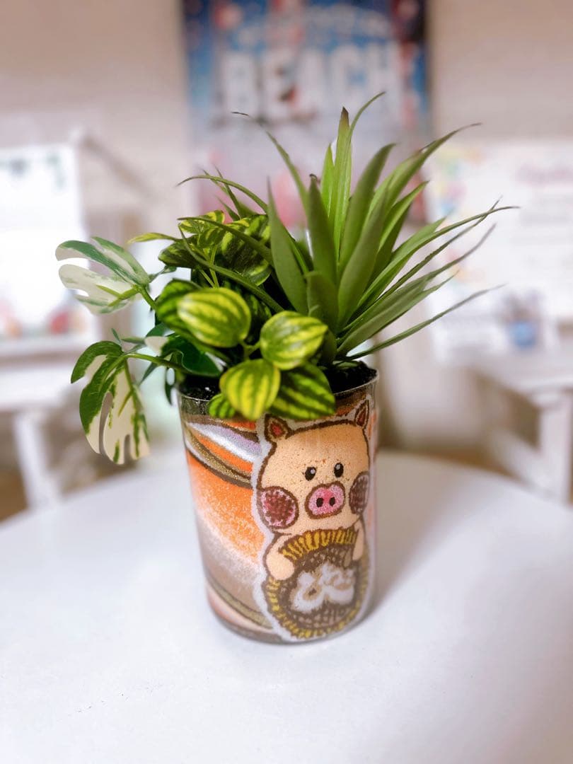 カラーサンドアート　周年祝い