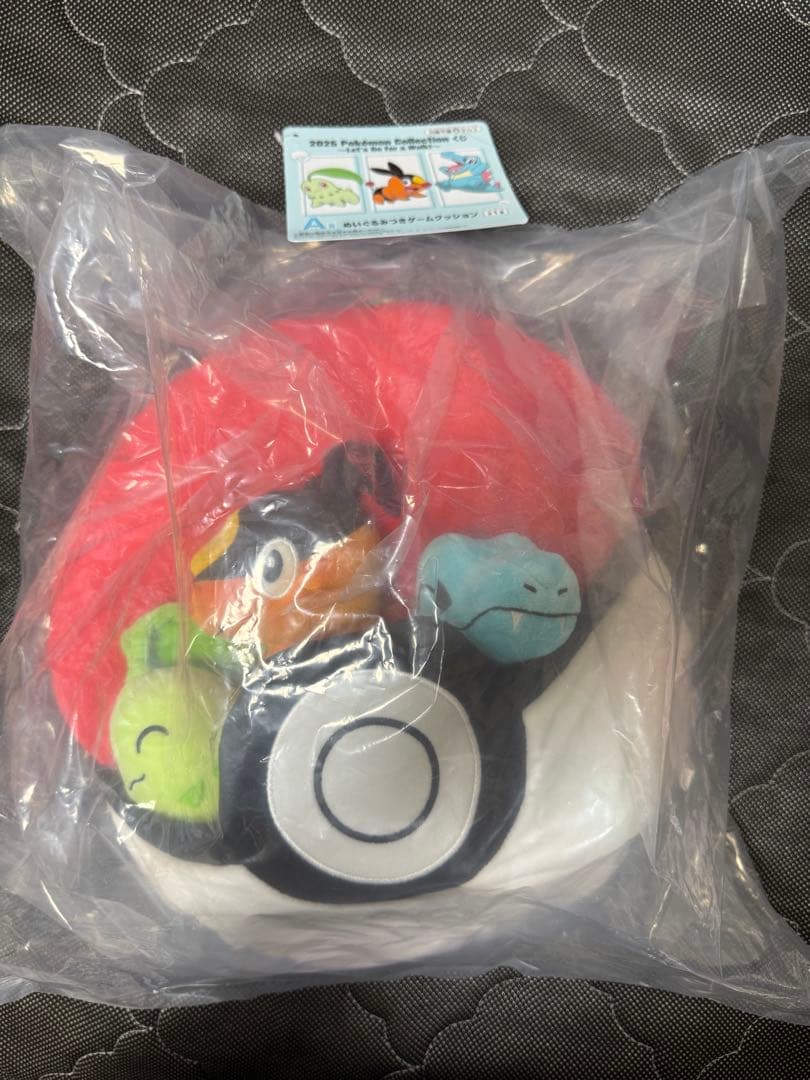 一番くじポケモンA賞ぬいぐるみつきゲームクッション