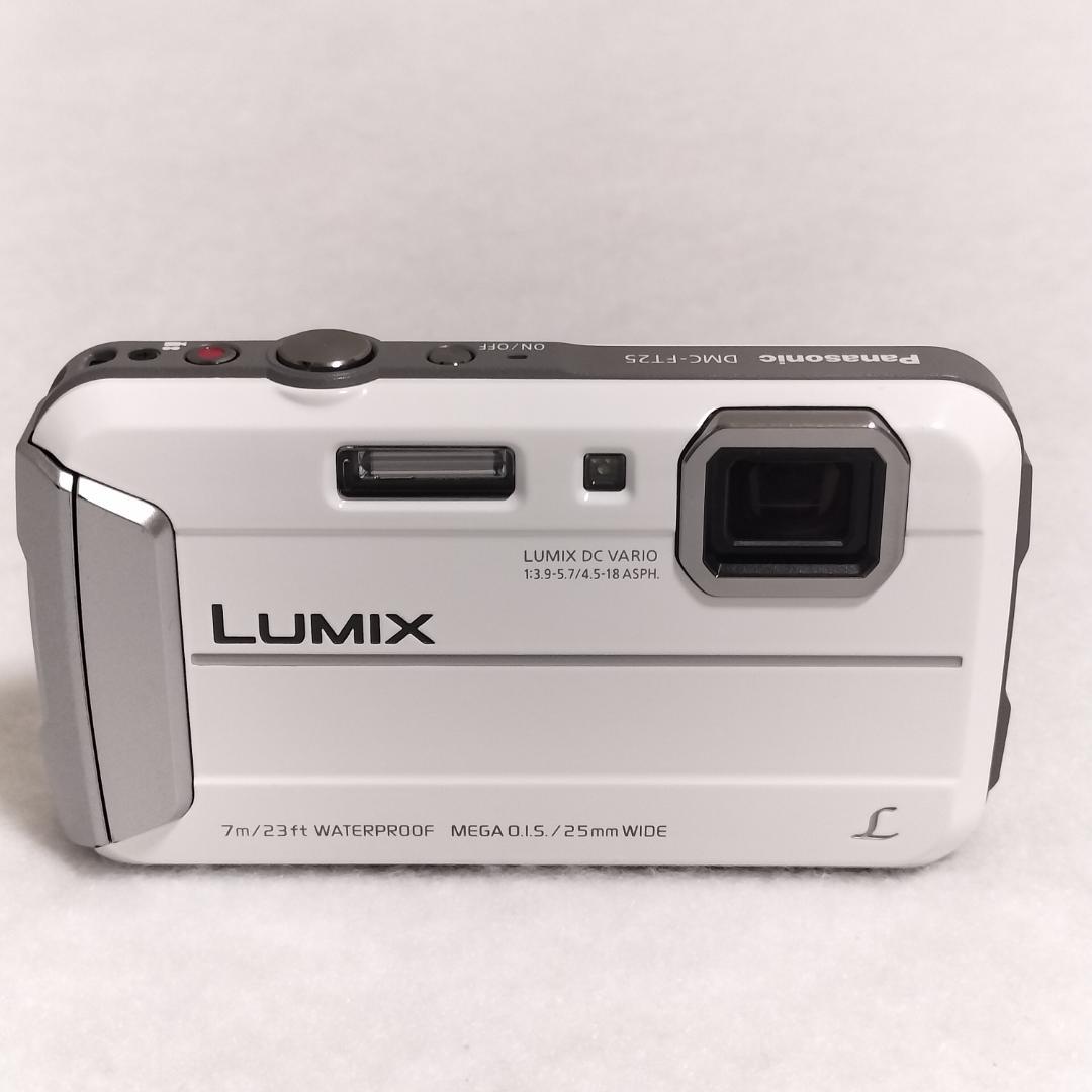 【美品】Panasonic Lumix DMC-FT25 ホワイト 防水デジカメ