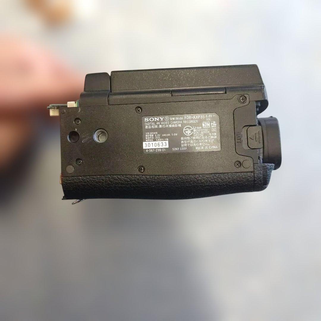 SONY FDR-AXP35 4Kビデオカメラと修理パーツ 訳あり