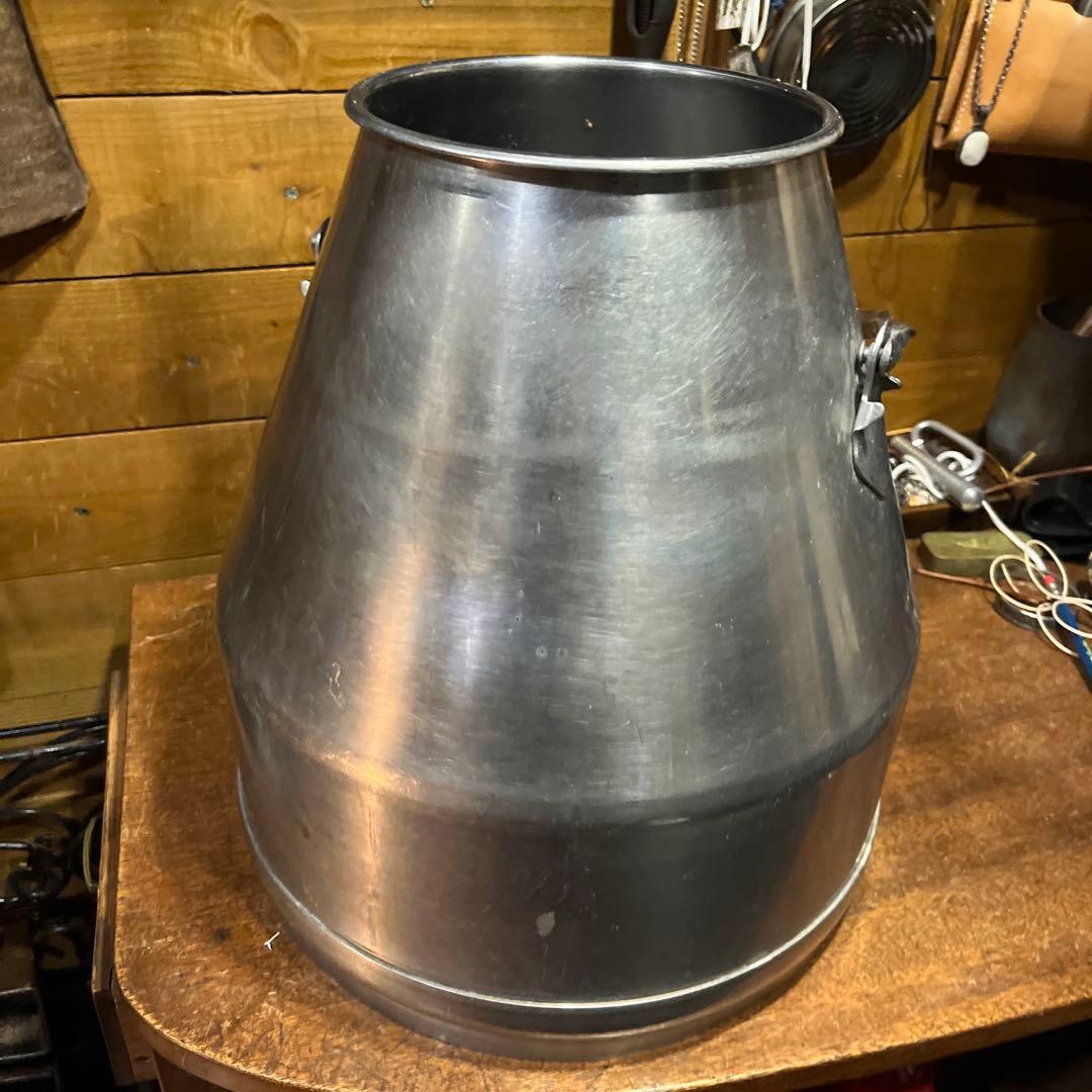 ヴィンテージ　ステンレスミルク缶