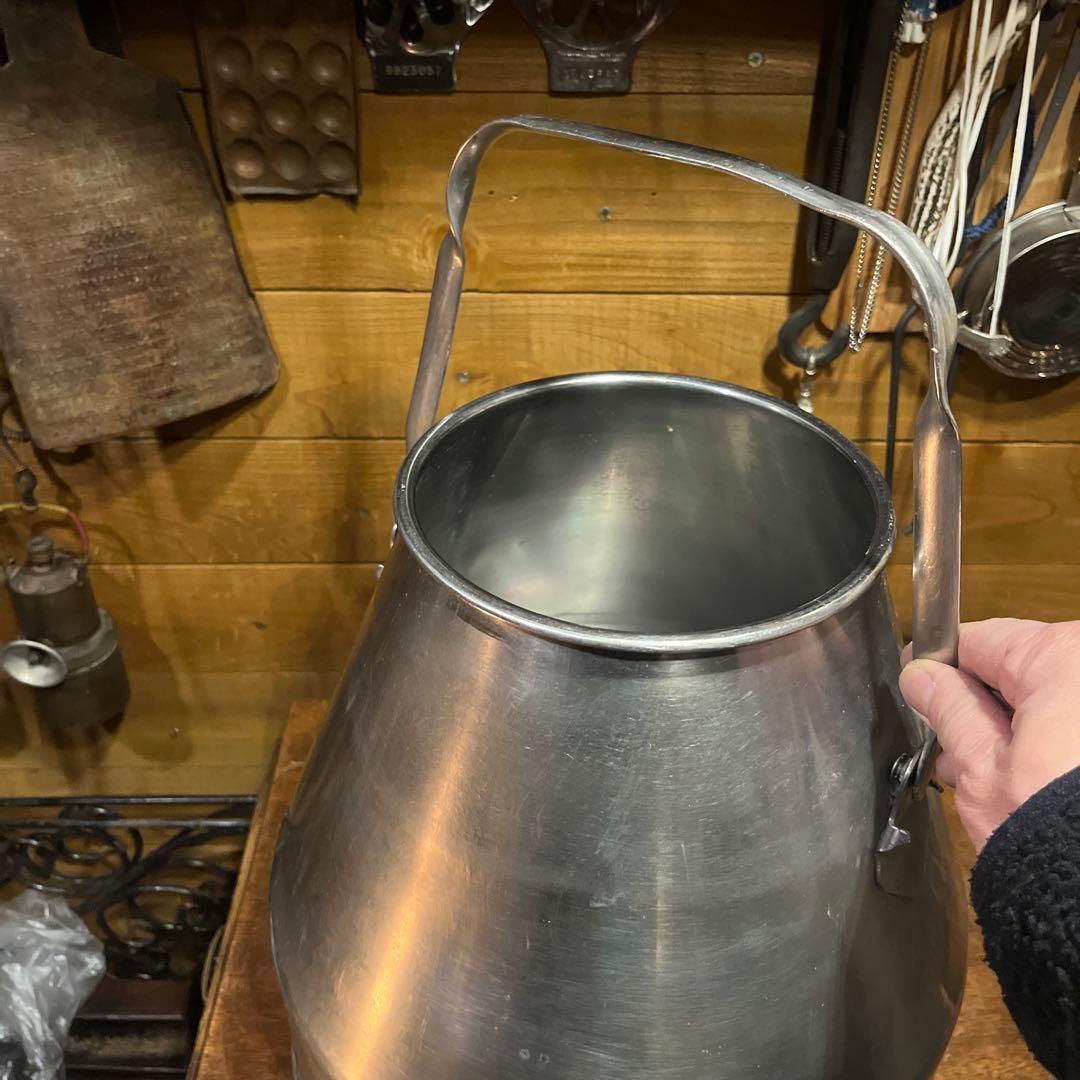 ヴィンテージ　ステンレスミルク缶