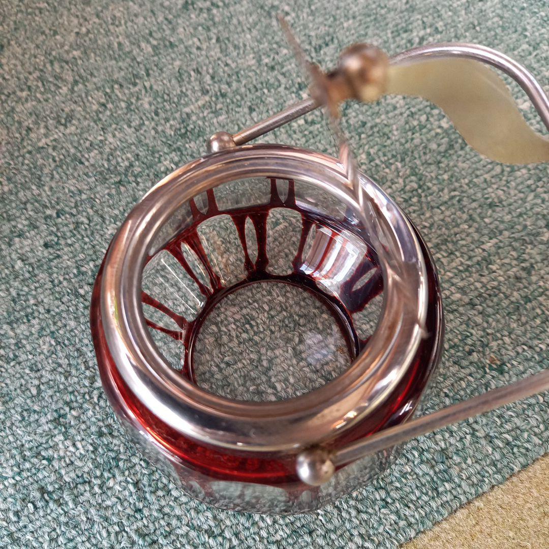 切子のシュガーポット　キッチン　置物