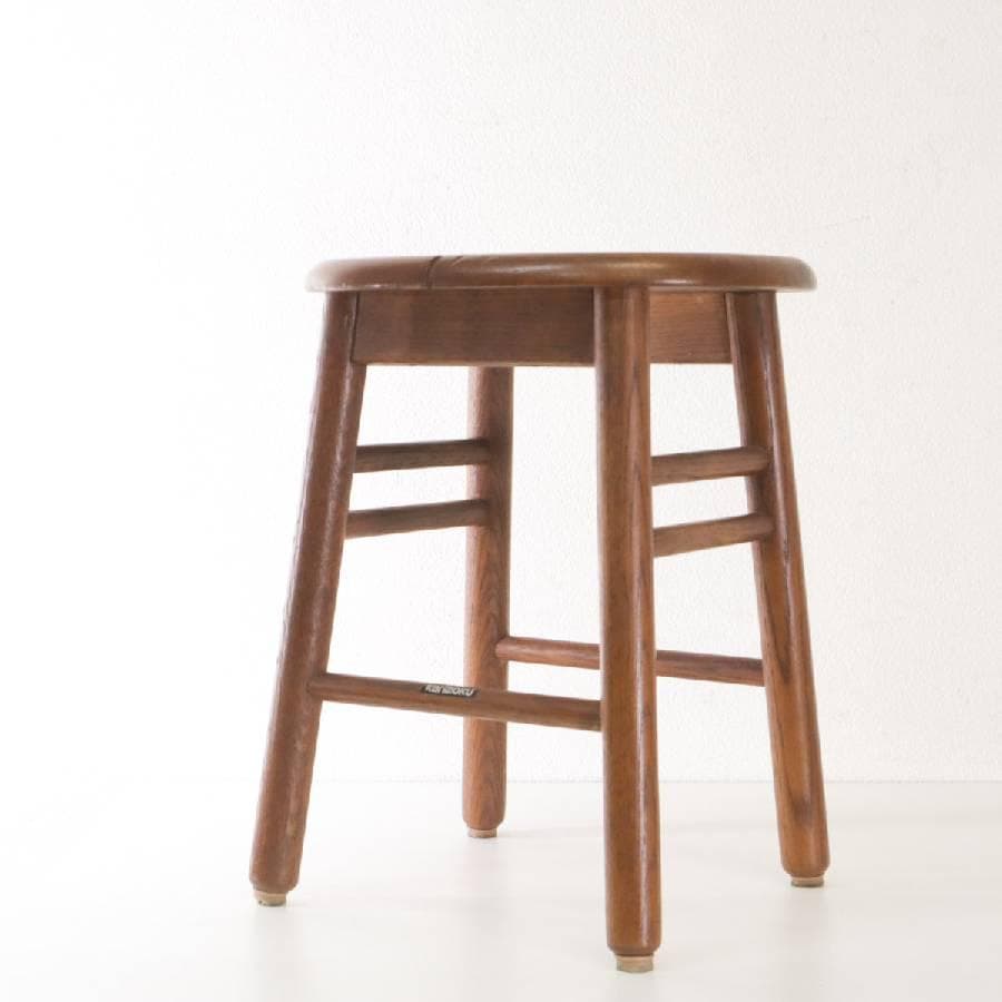 2脚セットカリモク家具 ロースツール 高さ43cm 北欧スタイルヴィンテージ 2