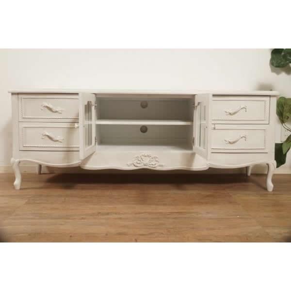 【新品】ハンプトン　リビングボード　アンティークホワイト　アウトレット