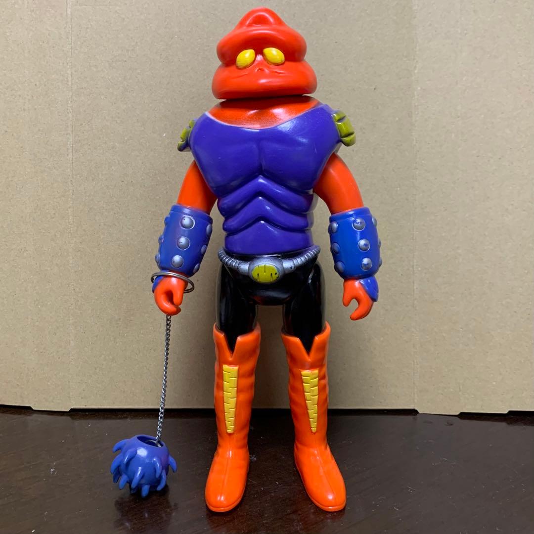 当時物 美品 ソフビ アクマイザー3 ガブラ スタンダードサイズ 武器、袋付き