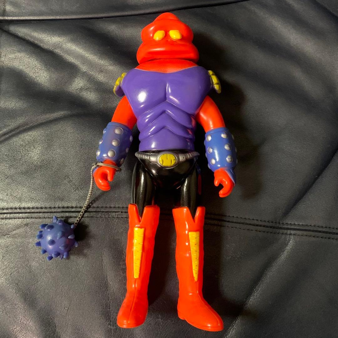 当時物 美品 ソフビ アクマイザー3 ガブラ スタンダードサイズ 武器、袋付き