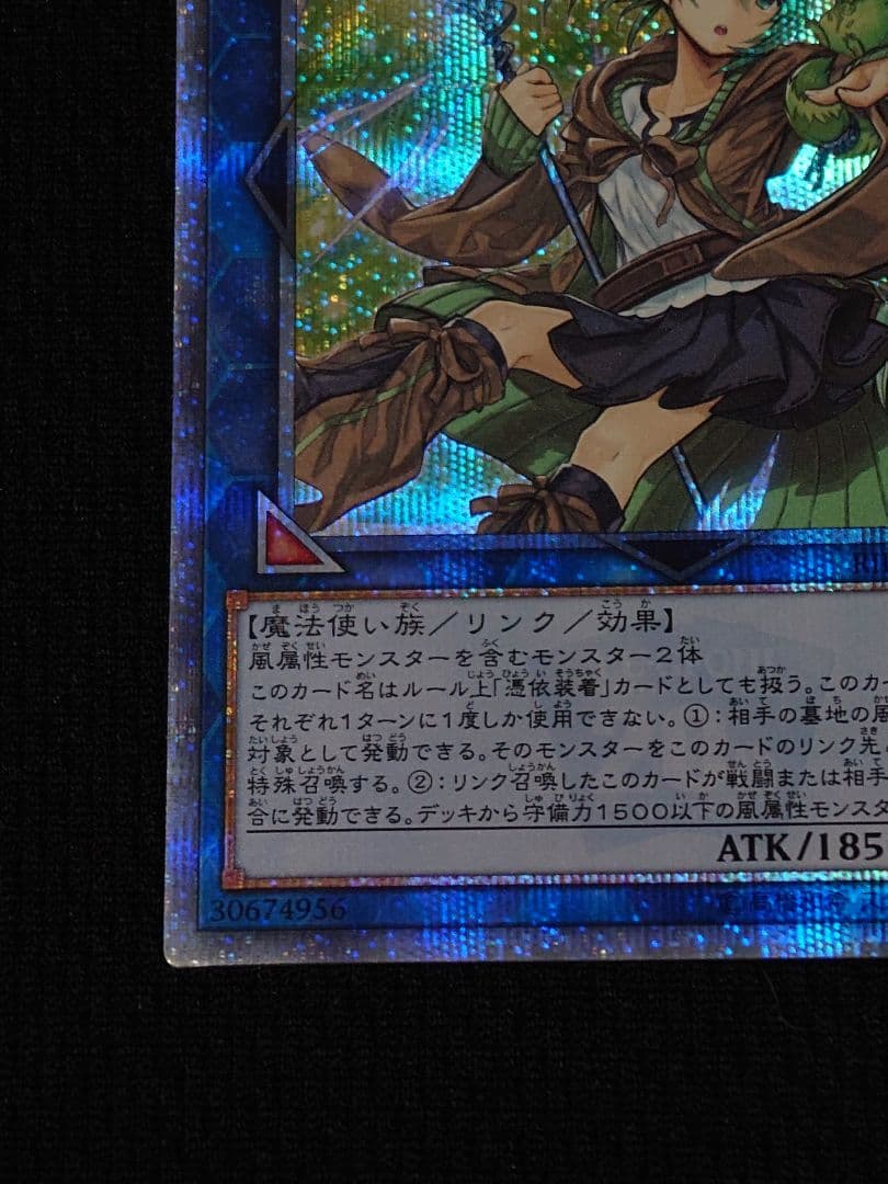 遊戯王 第10期 蒼翠の風霊使いウィン 20th シークレット 5つ目 座標