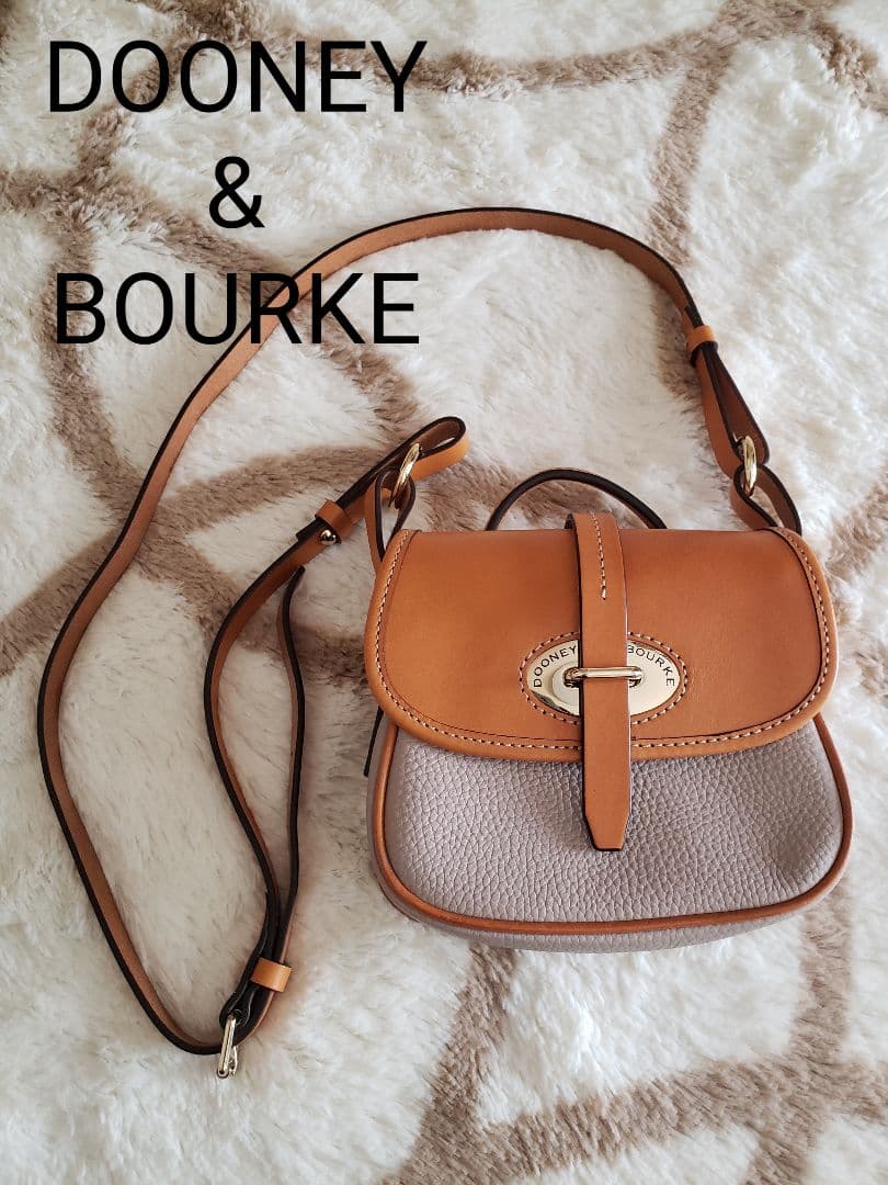 ドゥーニー&バーク ショルダーバッグ グレーパープル