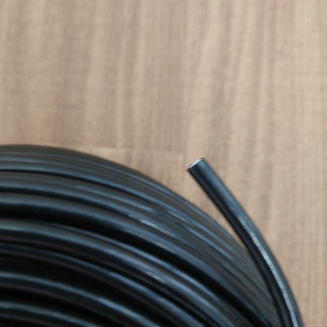 100m PoE防犯カメラ対応 Cat6 屋外高耐久LANケーブル コネクタ無し