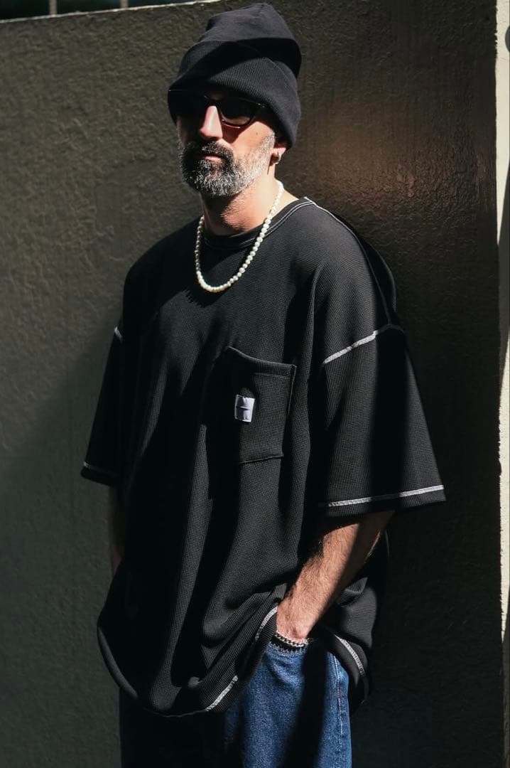 新品未使用 COOTIE T/C Waffle Error Fit Tee