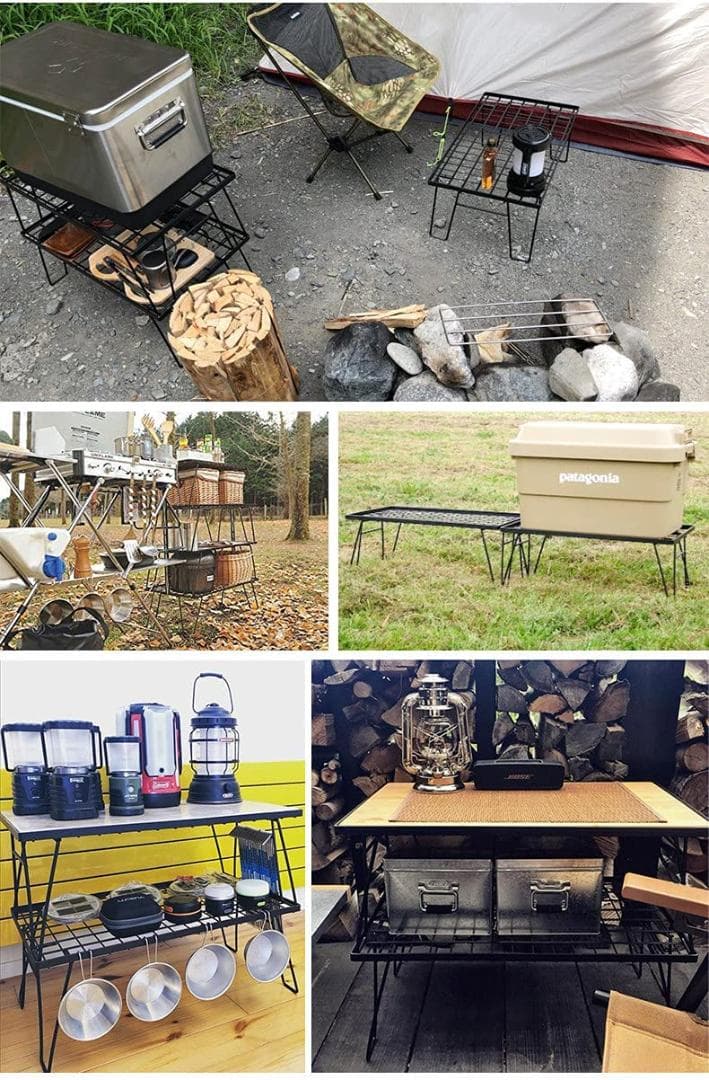 フィールドラック キャンプ メッシュ ラック 6点