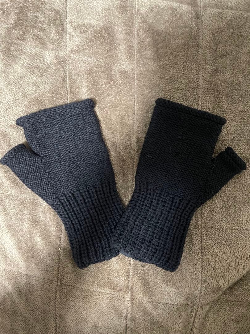 小物 DEVOA Knit glove cotton / cashmere