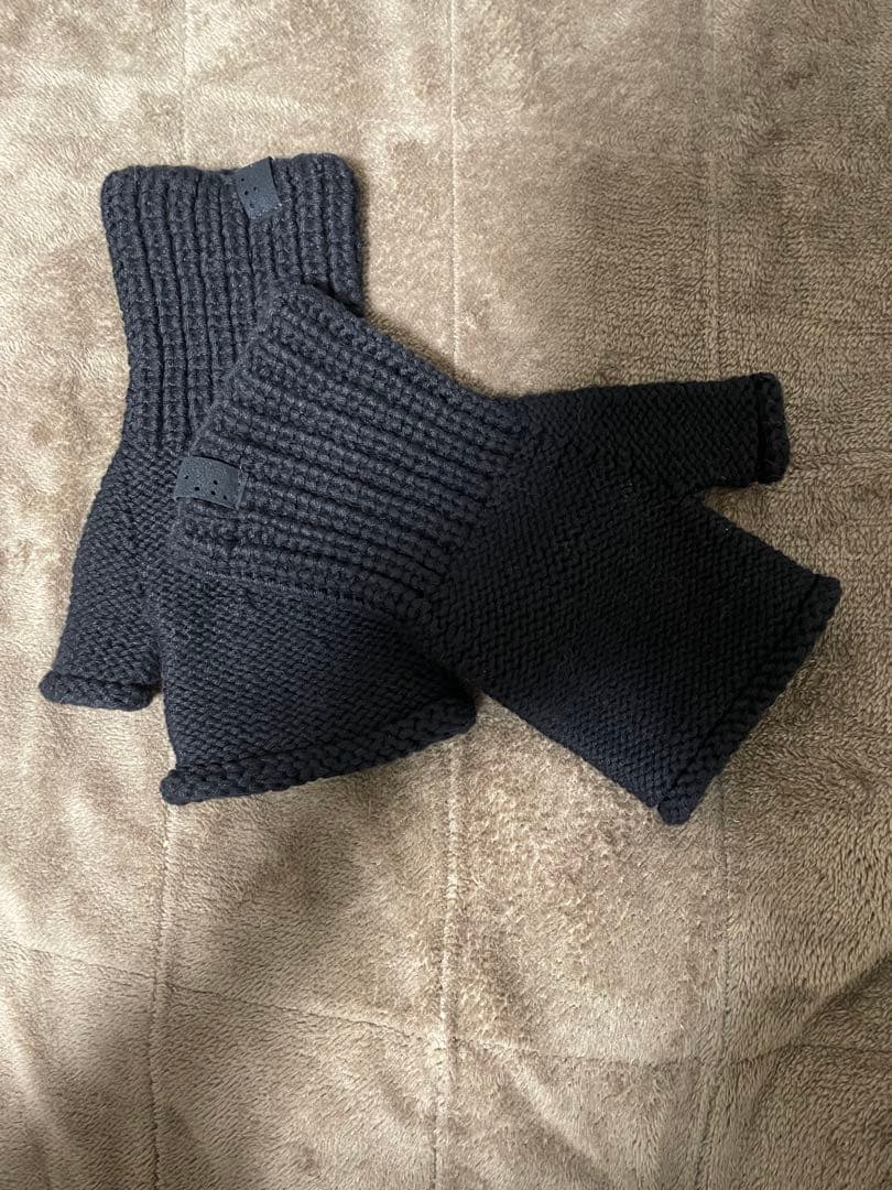 小物 DEVOA Knit glove cotton / cashmere