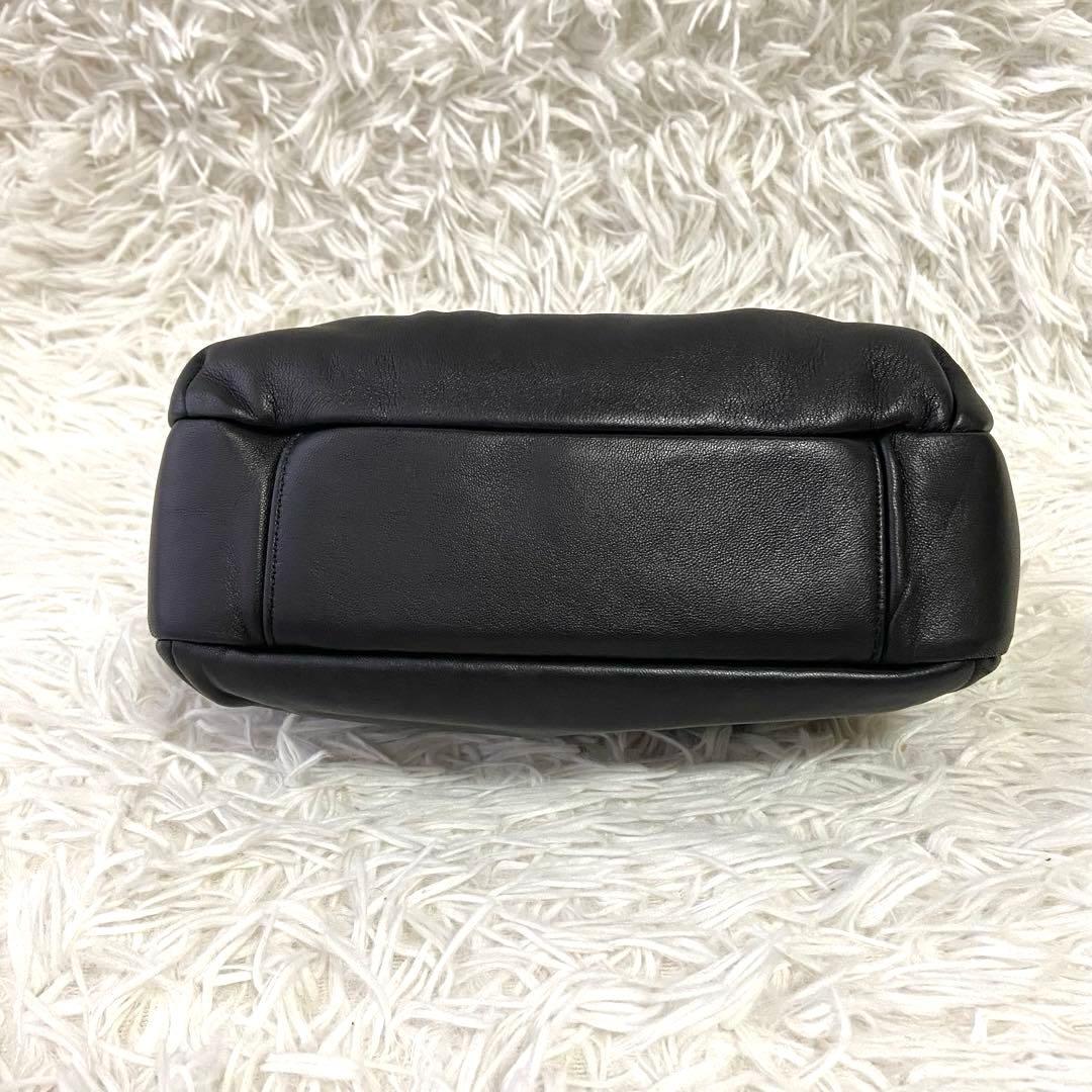 美品✨HAMANO ショルダーバック キルティング ブラック ラム革 2way