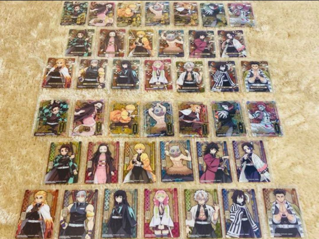 正月セール　鬼滅の刃 ステンドグラスカード 第一弾.第二弾、コンプ