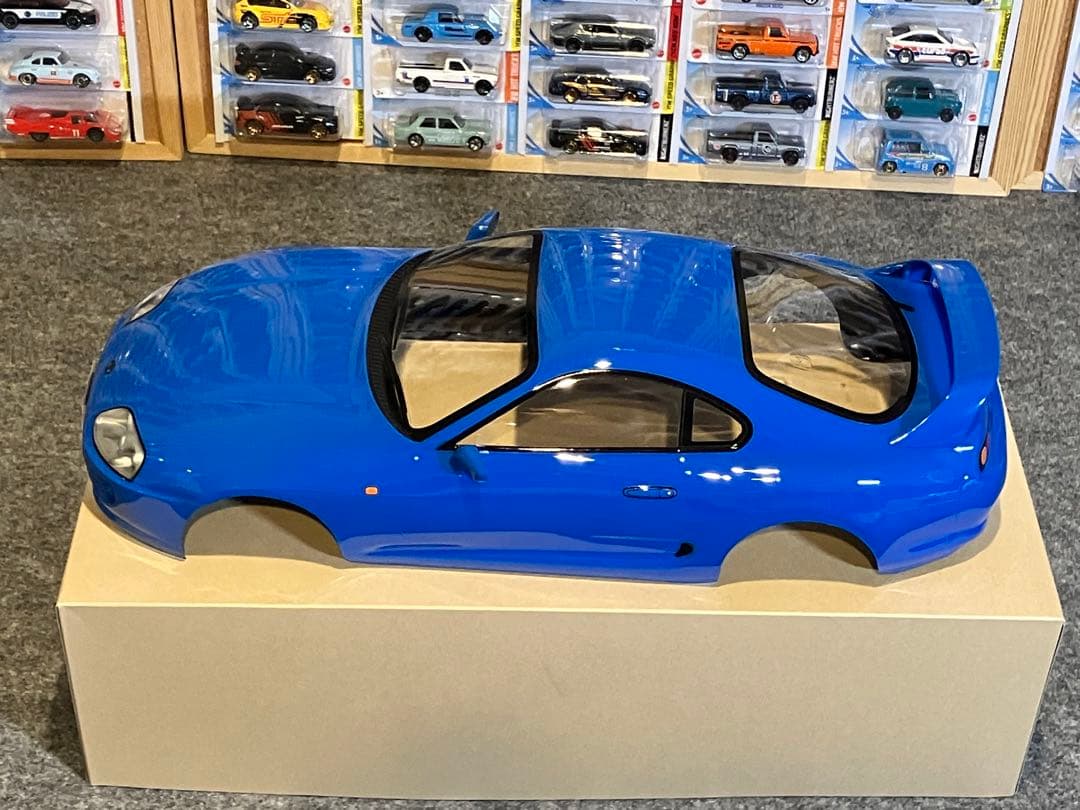 タミヤ ラジコン RC トヨタ スープラ 塗装済スペアボディ ブリリアントブルー