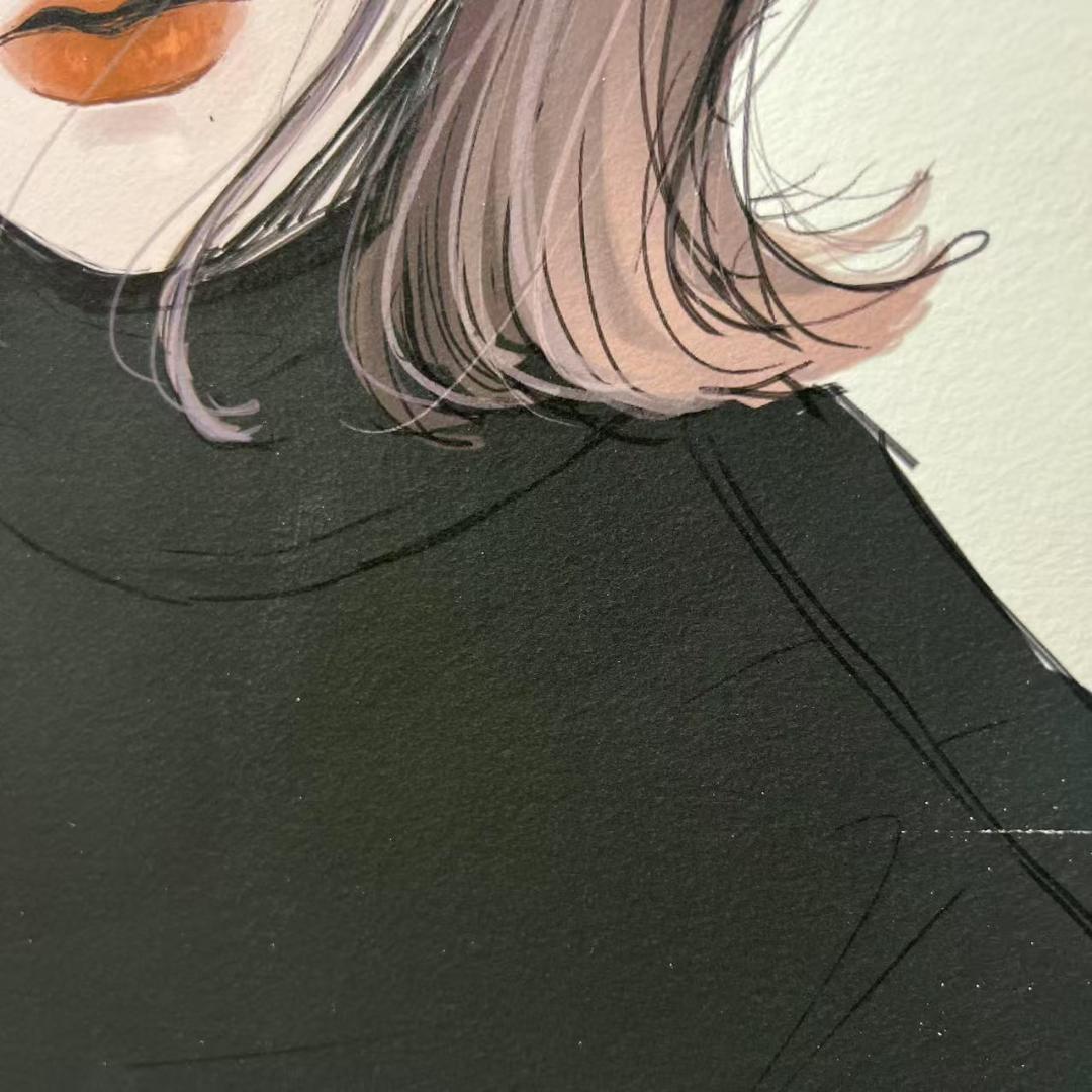 凪 イラスト「大丈夫」ジークレー画 絵画 サイン入り