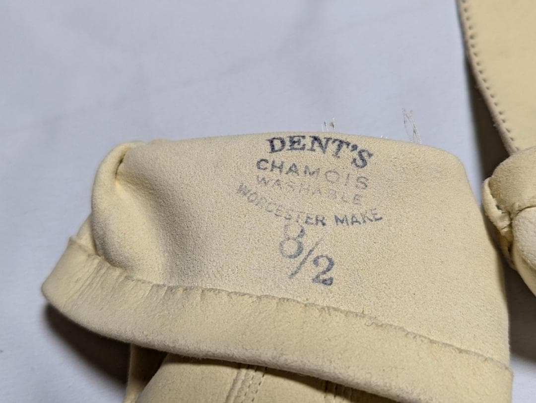 DENTS シャモア ヴィンテージ 英国製レザーグローブ フォーマル 8.5