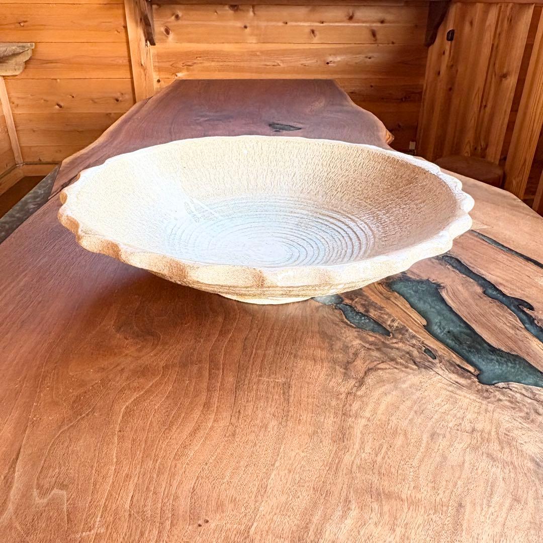 陶芸作品 大鉢 直径52cm インテリア　ディスプレイ　釉薬　大皿　店舗什器